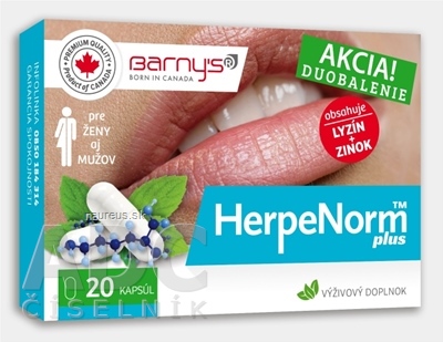 Levně BioPol GN s.r.o. div. Pharma United Ltd. (CAN) Barnys HerpeNorm plus cps 1x20 ks 20 ks