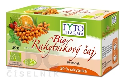 Levně FYTOPHARMA, a.s. FYTO Bio Rakytníkový čaj kapsy 20x1,5 g (30 g) 20 x 1.5 g