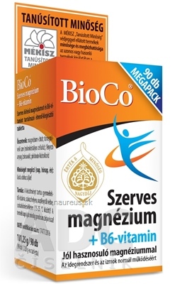Levně BioCo Magyarország Kft. Biocel Organické Magnézium + vitamín B6 Megapack tbl 1x90 ks