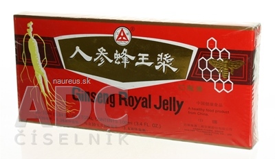 Levně Harbin Pharm. Group San Jing Pharmaceutical Co.,LT GINSENG ROYAL JELLY - Amazonas ampule na pití (á 10 ml) 1x10 ks 10 ks