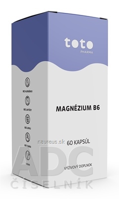 Levně TOTO Pharma s.r.o. TOTO magnézium B6 cps 1x60 ks