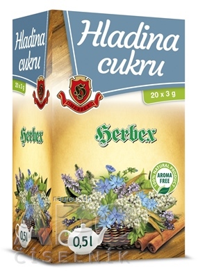 HERBEX spol. s r.o. HERBEX HLADINA CUKRU bylinná směs, čaj 20x3 g 
