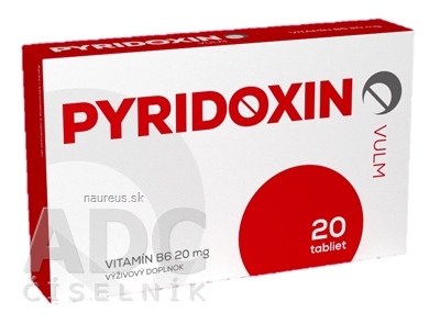 Levně VULM s.r.o. VULM pyridoxin tbl (vitamin B6 20 mg) 1x20 ks 20 ks