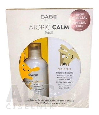 Levně BABÉ LABORATORIOS BABÉ DÍTĚ Atopický balíček Atopické tělové mléko 200 ml + Atopický koupelový gel 200 ml (inov. 2022) 1x1 set