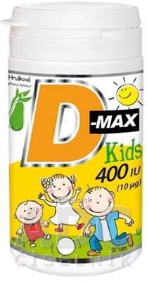 Levně Vitabalans Oy Vitabalans D-max Kids 400 IU (10 mikrogramů) žvýkací tablety 1x90 ks