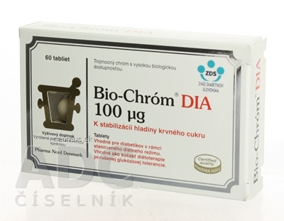 Levně PHARMA NORD ApS Bio-CHROM DIA 100 mikrogramů tbl 1x60 ks 60 ks