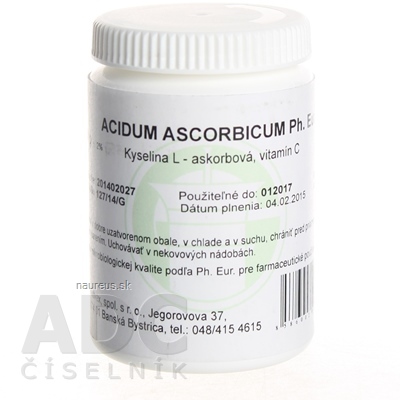 Levně GALVEX spol. s.r.o. Acidum ascorbicum Ph.Eur. - GALVEX plv 1x100 g 100g