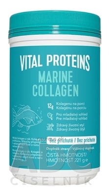 Levně Vital Proteins BV VITAL PROTEINS MARINE COLLAGEN prášek pro přípravu nápoje, bez příchutě 1x221 g