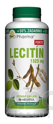 Levně BIO-Pharma s.r.o. BIO Pharma Lecitin Forte 1325 mg cps 90 + 45 (50% ZDARMA) (135 ks) 135 ks