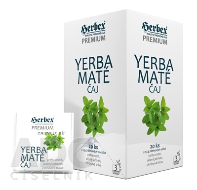 Levně HERBEX spol. s r.o. HERBEX Premium yerba mate ČAJ bylinná směs 20x1,5 g (30 g)