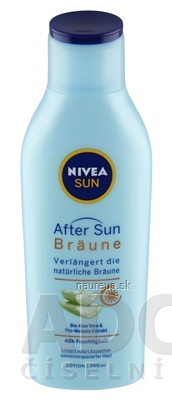 Levně Beiersdorf S.A. NIVEA SUN Mléko po opalování Bronze aloe vera a pro melanin extrakt 1x200 ml 200ml