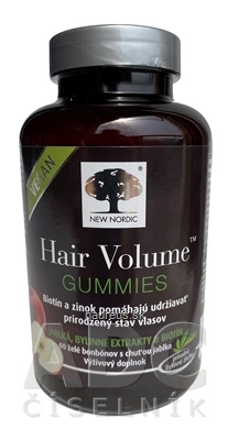 New nordic hair volume gummi vegany želé 1x60 ks