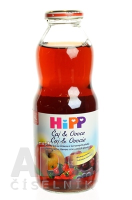 Levně Hipp Beteiligungs AG HiPP Čaj &amp; Ovoce, Šípkový čaj a šťáva z červ.plodov (od ukonč. 4. měsíce) 1x500 ml 500 ml