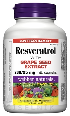 Levně WN Pharmaceuticals Ltd. Webber Naturals Resveratrol cps 1x90 ks 90 ks