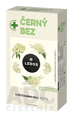 Levně LEROS, s r.o. LEROS BAZA ČERNÁ - Květ bylinný čaj, nálevové sáčky (inov.2021) 20x1 g (20 g)