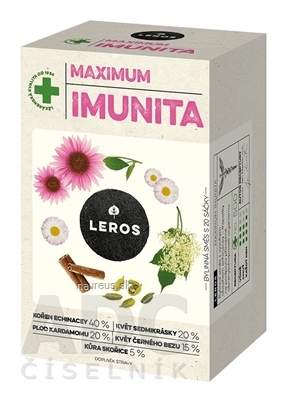 Levně LEROS, s r.o. LEROS IMUNITA MAXIMUM nálevové sáčky (inů. 2021) 20x1,2 g (24 g)