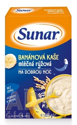 Hero Espana Sunar banánové KAŠE mléčná rýžová NA DOBROU NOC (od ukonč. 4. měsíce) 1x225 g 225g
