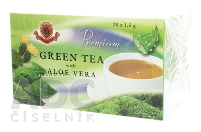 Levně HERBEX spol. s r.o. HERBEX Premium GREEN TEA S ALOE VERA zelený čaj 20x1,5 g (30 g) 20 ks