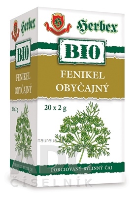 Levně HERBEX spol. s r.o. HERBEX BIO FENYKL OBECNÝ bylinný čaj 20x2 g (40 g) 42g