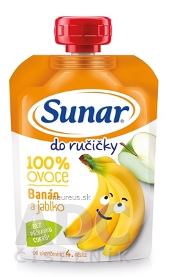 Levně HERO CZECH s.r.o. Sunar Do ručičky banány a jablko 100% ovoce (od ukonč. 4. měsíce) 1x100 g 100 g