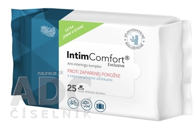 Levně Simply You Pharmaceuticals a.s. INTIMComfort Vlhčené ubrousky multipack anti-intertrigo komplex 1x25 ks