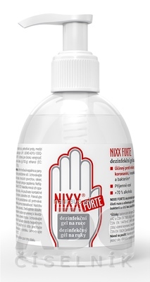 Levně FARMACIA CARE s.r.o. Nixx FORTE dezinfekční gel na ruce s dávkovačem 1x250 ml 250ml
