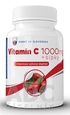 Levně BENEVIT, s.r.o. Dobré z CZ Vitamin C 1000 mg + šipky tbl 1x100 ks