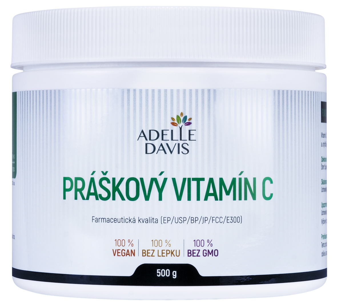 Levně Adelle Davis Adelle Davis - Vitamin C, práškový, 500g 500 g