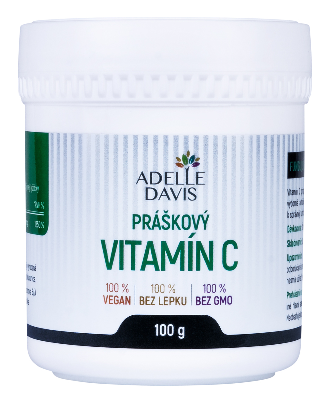 Levně Adelle Davis Adelle Davis - Vitamin C, práškový, 100g 100 g