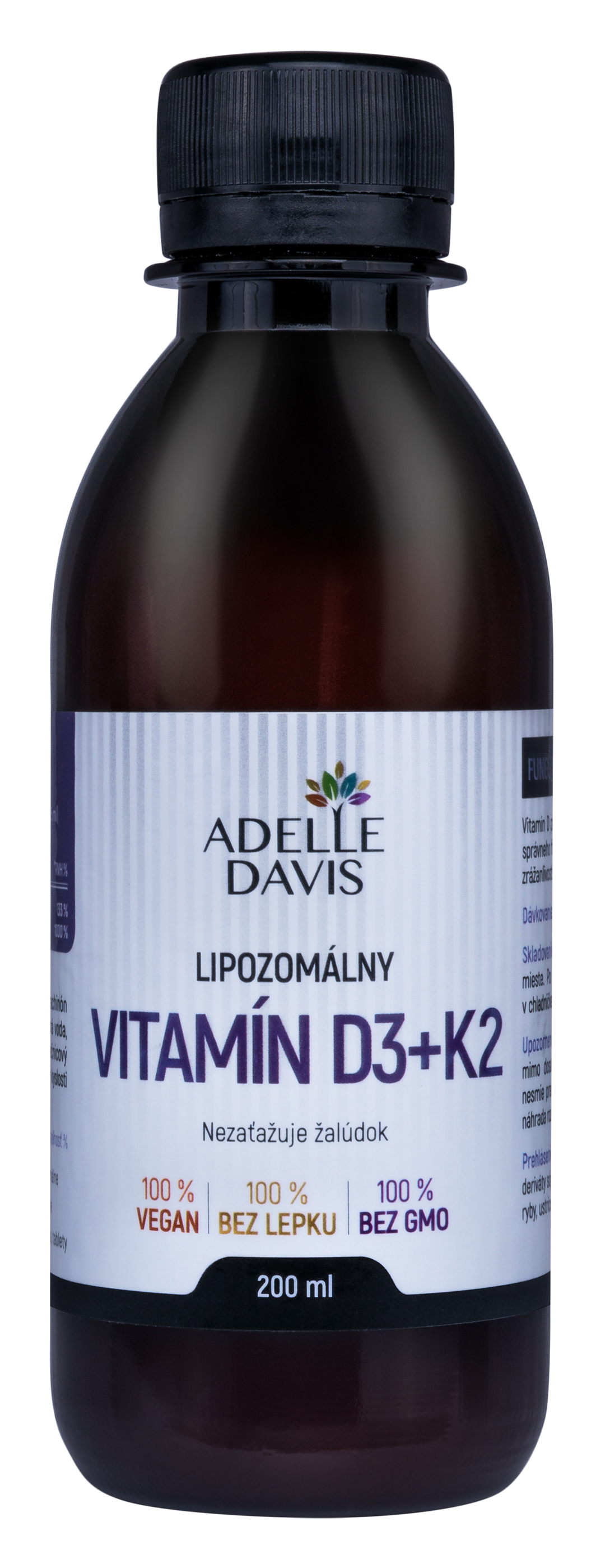 Levně Adelle Davis Adelle Davis - Lipozomální vitamín D3 + K2, 200ml 200 ml
