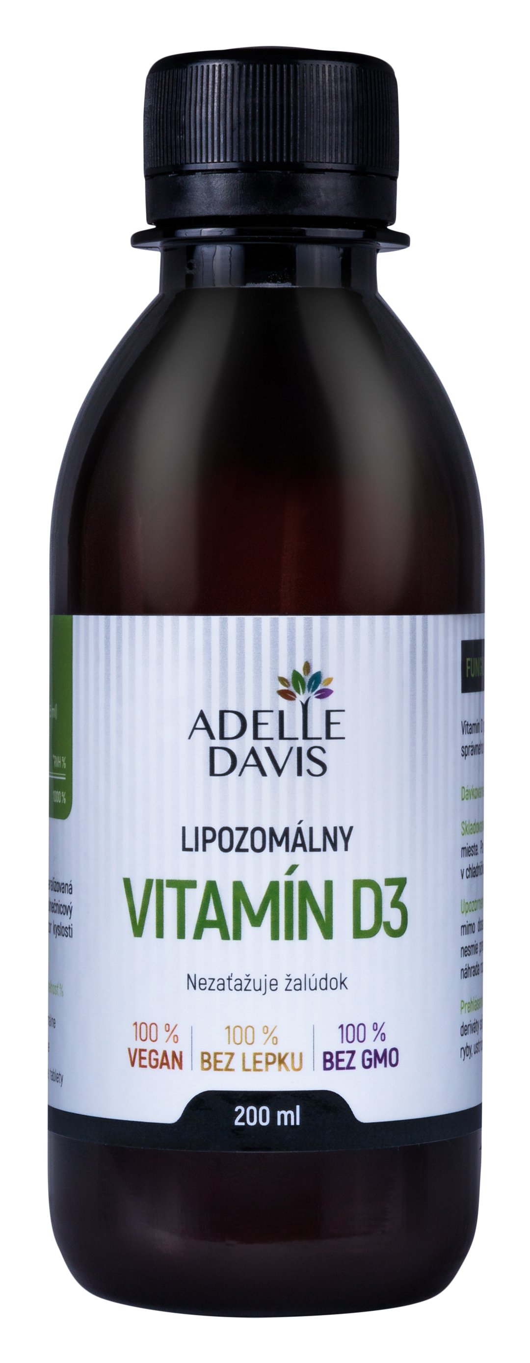 Adelle Davis - Lipozomální vitamín D3, 200ml