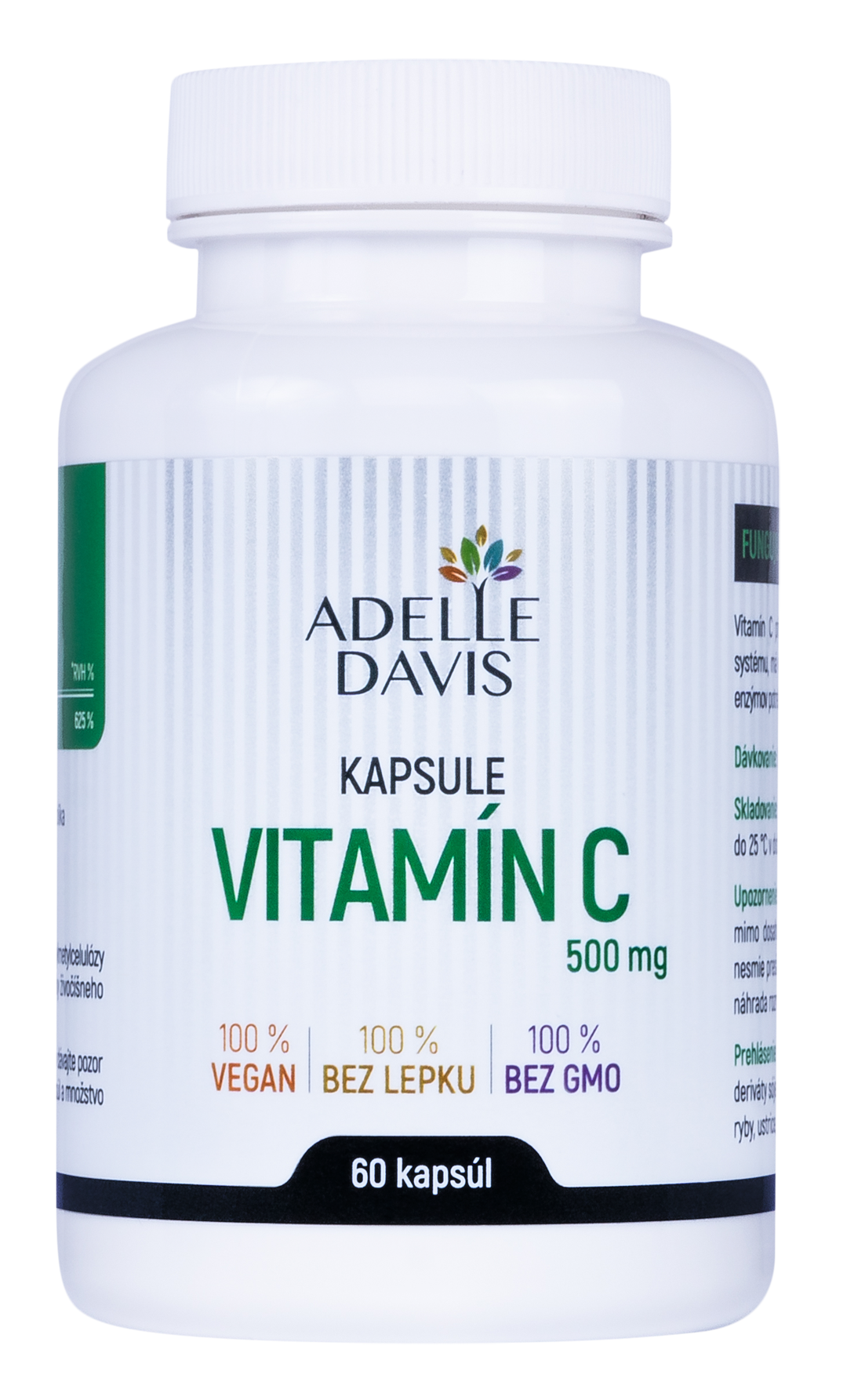 Levně Adelle Davis Adelle Davis - Vitamin C, 500 mg, 60 kapslí 500mg