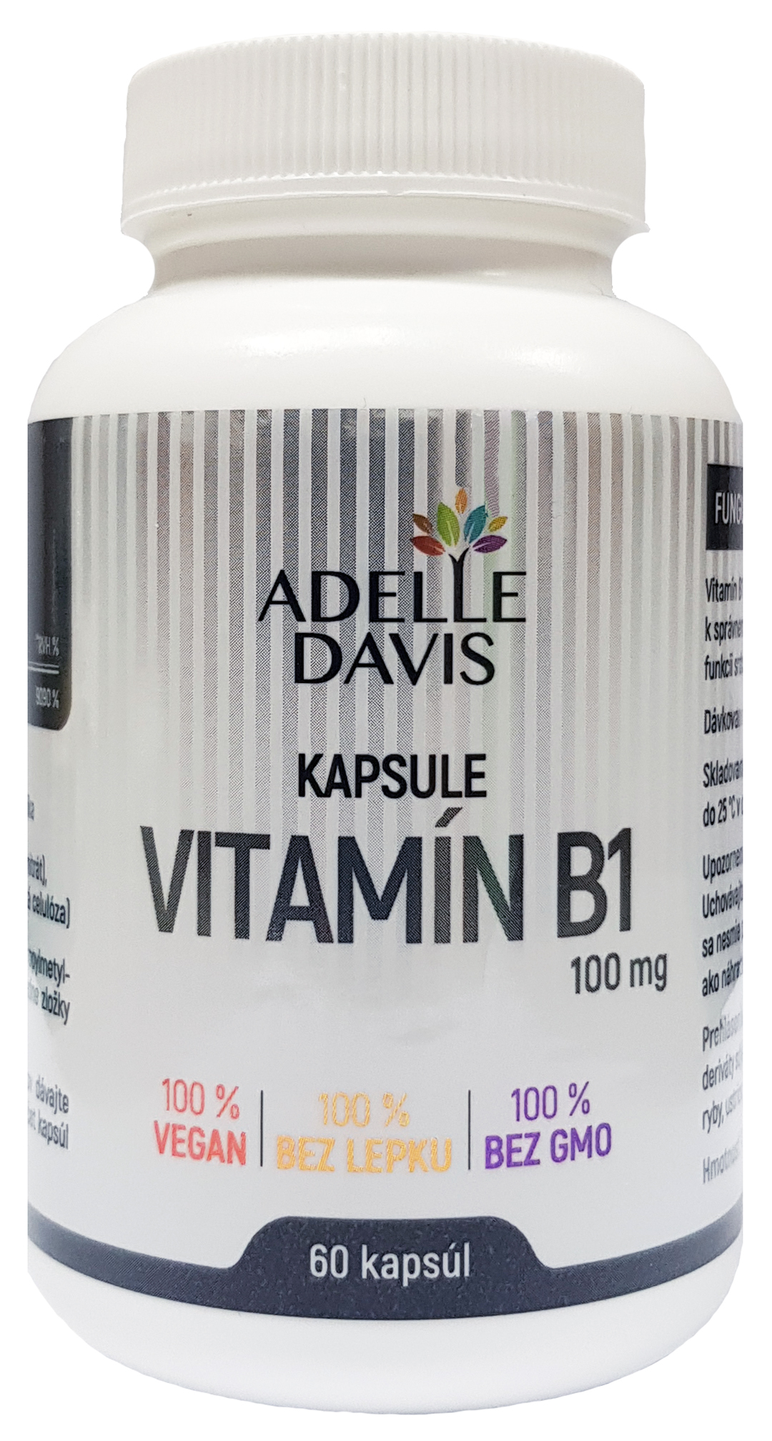 Levně Adelle Davis Adelle Davis - Vitamin B1 100 mg, 60 kapslí 60 ks