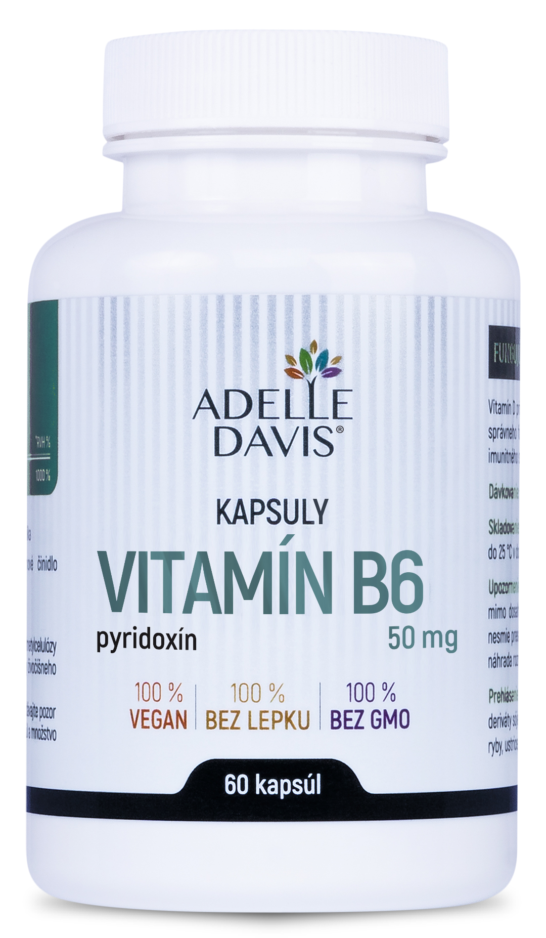 Adelle Davis - Vitamin B6 50 mg, 60 kapslí