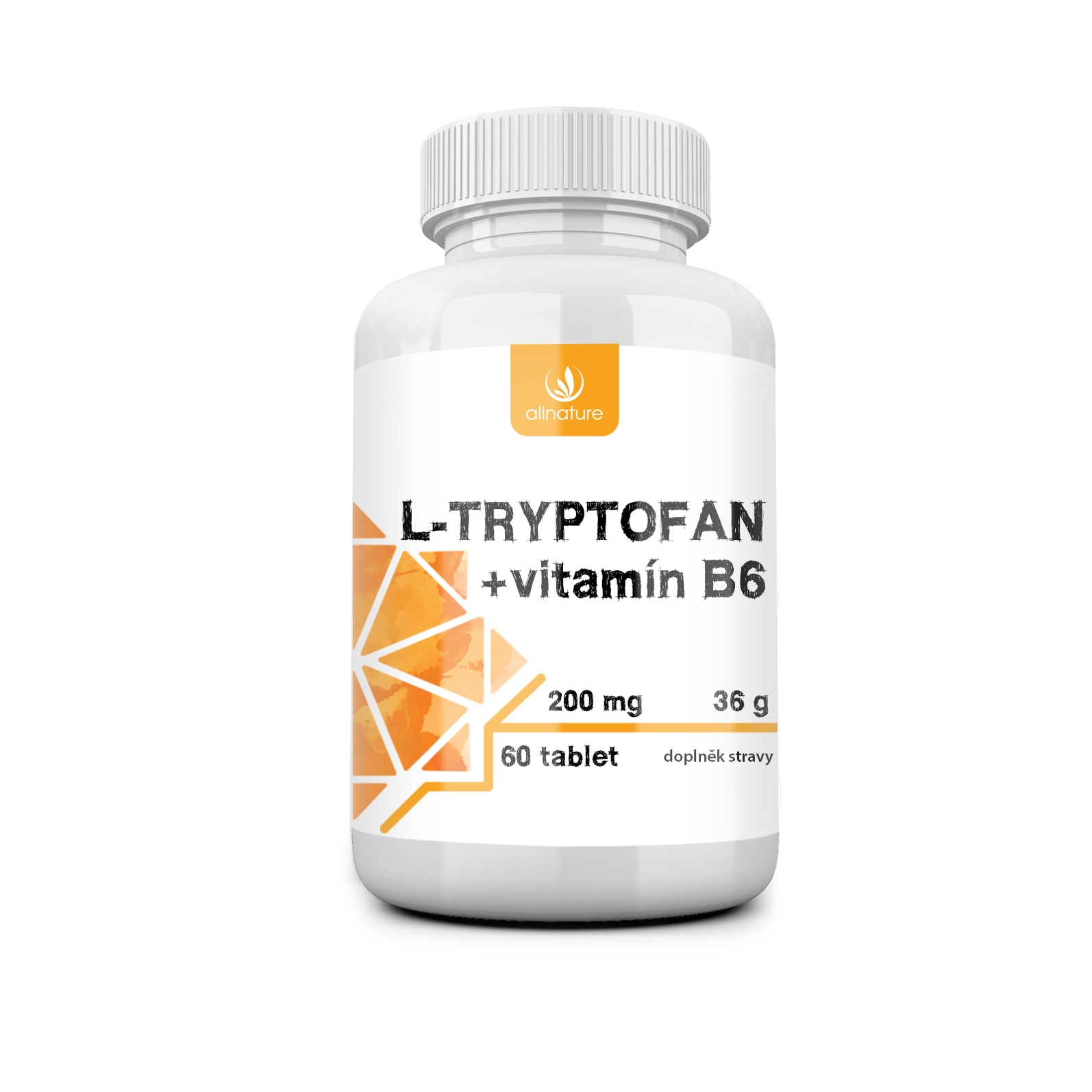 Levně Allnature L-tryptofan 60tbl 200mg / 2,5mg vit B6 205mg