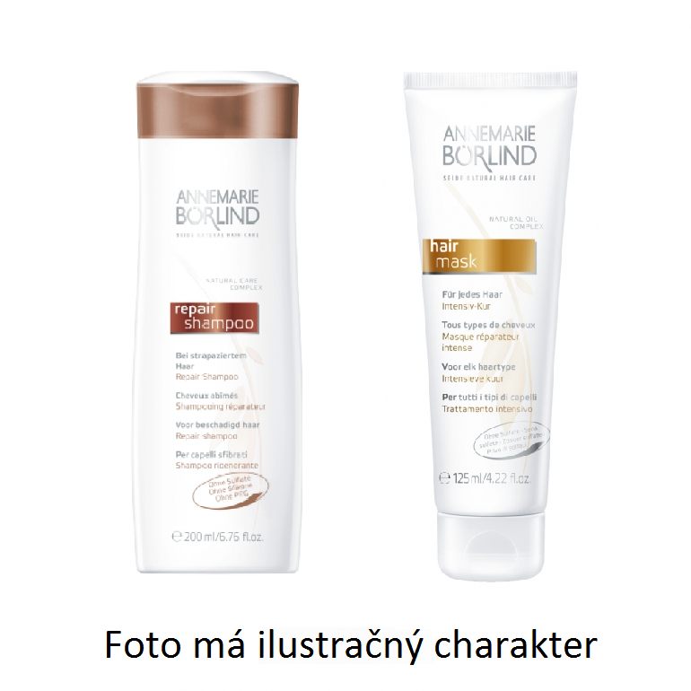 Annemarie Börlind Šampon na poškozené vlasy + maska na vlasy - VZOREK 2 x 8 ml
