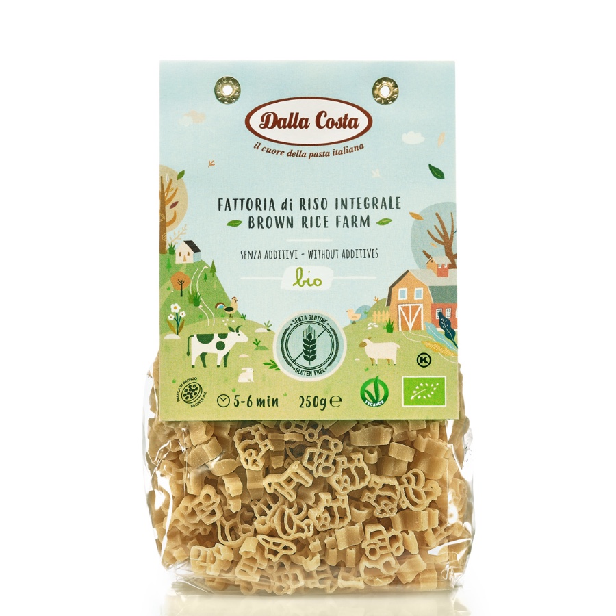 Levně Dalla Costa BIO Dětské Bezlepkové rýžové farma těstoviny 250 g 250 g