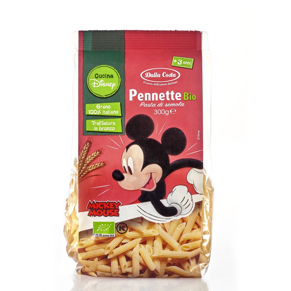 Levně Dalla Costa BIO Pasta Disney Mickey Pennette 300 g 300 g
