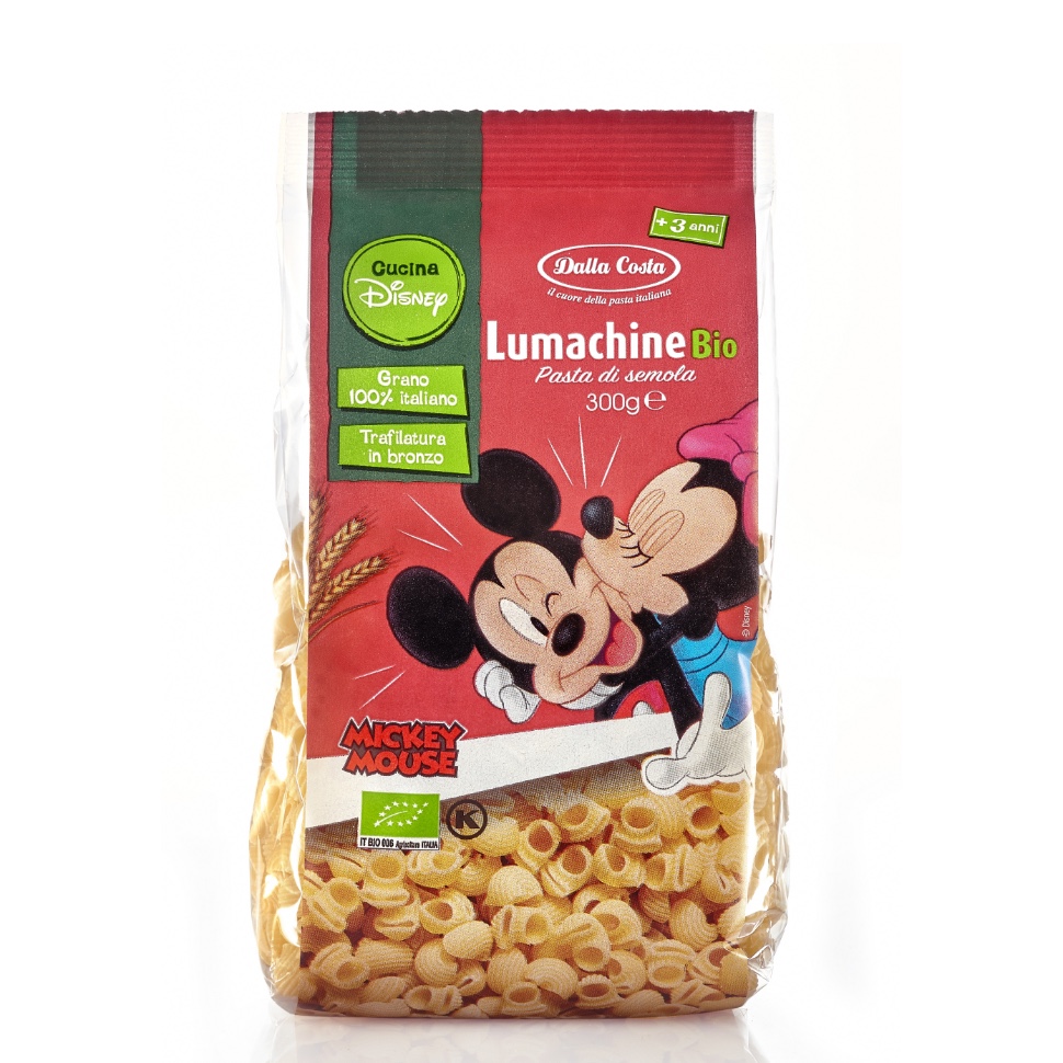 Levně Dalla Costa BIO Těstoviny Disney Mickey Lumachine 300 g 300 g