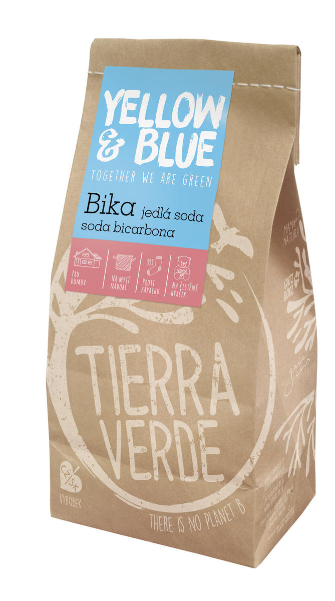 Levně Yellow & Blue Bika - jedlá soda, soda bicarbona, hydrogenuhličitan sodný 1 kg (pap. pytel) 1 kg