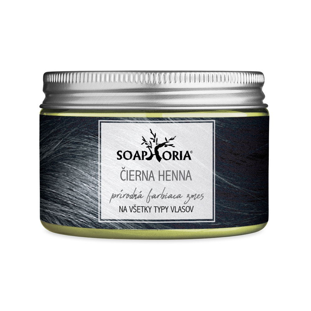 Levně SOAPHORIA Bylinná barvicí směs na vlasy z henny - černá 100 g