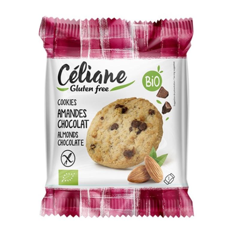 Levně Celiane glutenfree Celiane bezlekové sušenky s kousky mandlí a čokolády 50 g