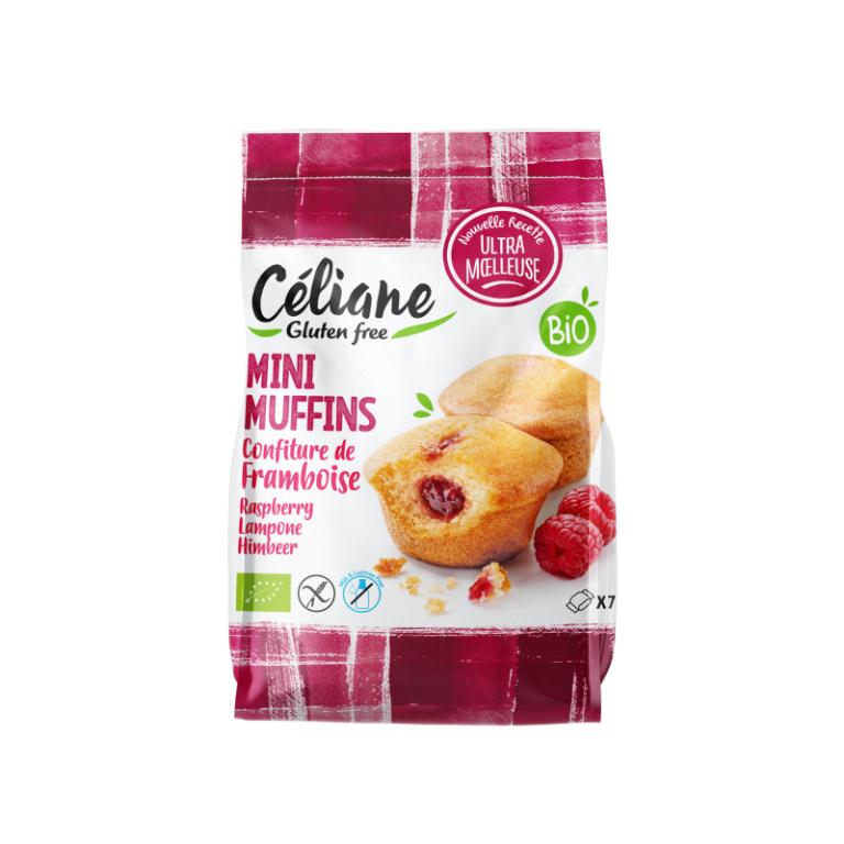 Levně Celiane glutenfree Celiane bezlepkové mini mafiny s malinovou náplní 200 g
