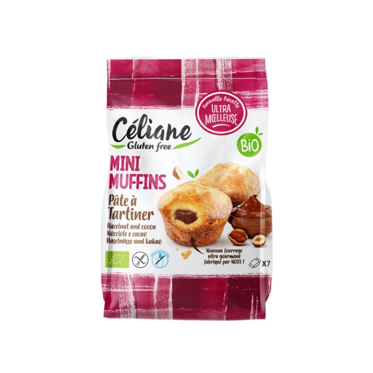 Levně Celiane glutenfree Celiane bezlepkové mini mafiny s čokoládovou náplní a lískovými ořechy 200 g