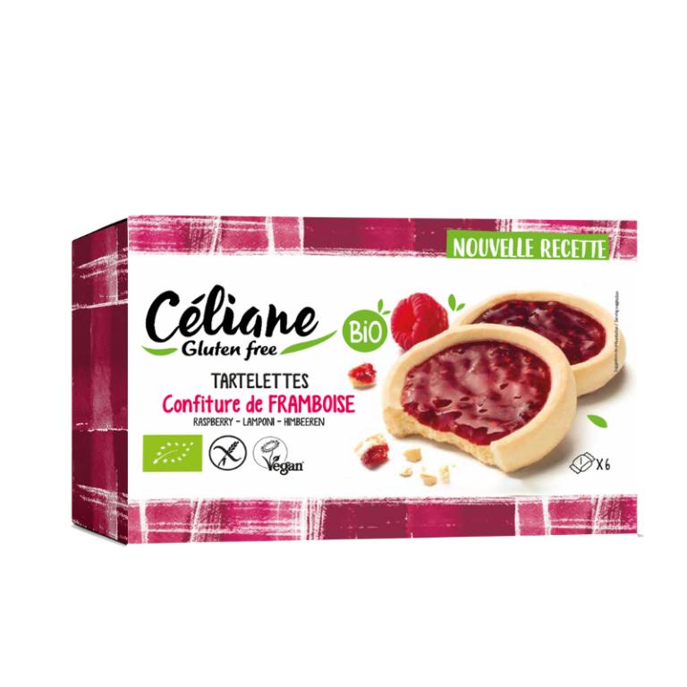 Levně Celiane glutenfree Celiane bezlepkové tartaletky s malinovou náplní 130 g