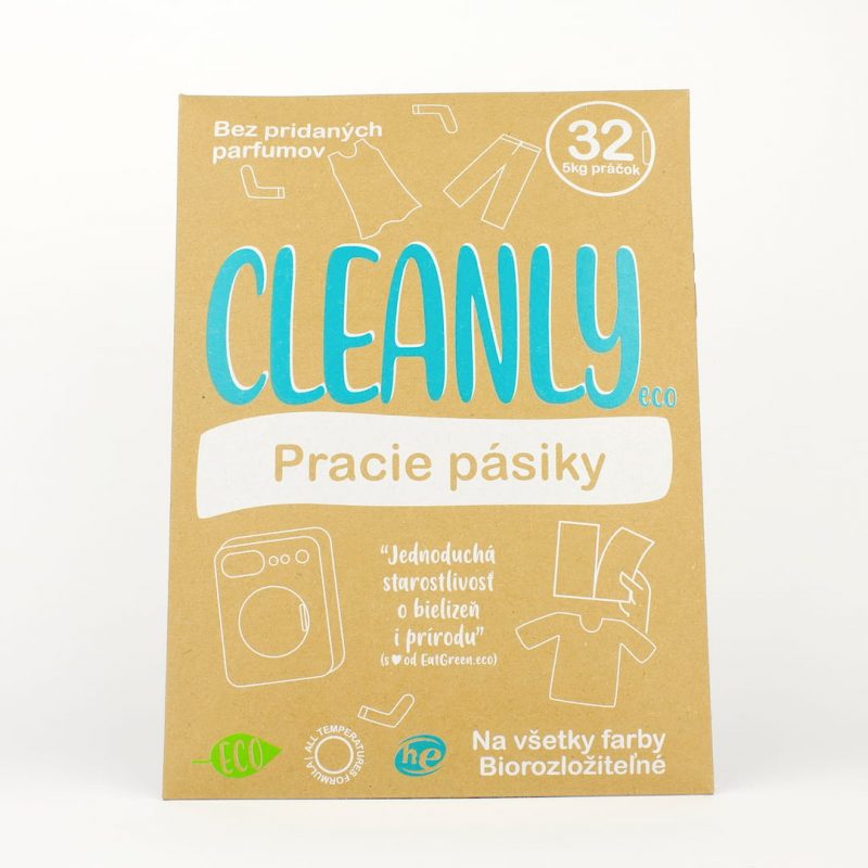 Levně CleanlyEco CleanlyEco Cleanly Eco prací pásky na 32 praní 32 ks