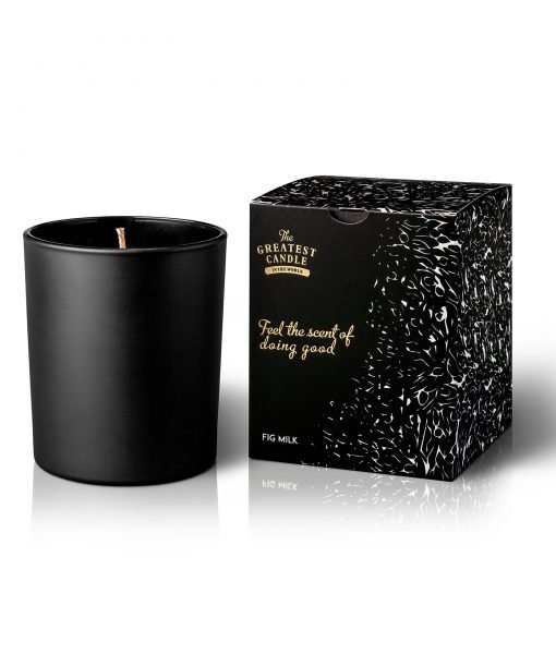 The Greatest Candle in the World Vonná svíčka v černém skle (170 g) - fík 170 g