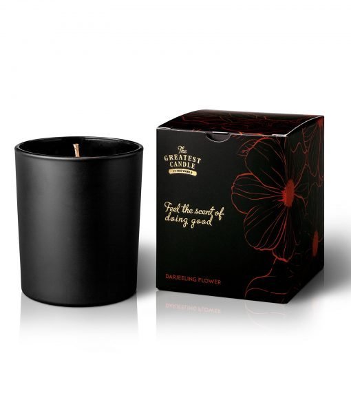 Levně The Greatest Candle in the World Vonná svíčka v černém skle (170 g) - květ Darjeelingu 170 g