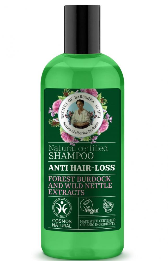 Levně Recipes of Babushka Agafia RBA - Přírodní certifikovaný šampon proti vypadávání vlasů 260 ml
