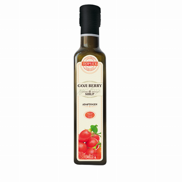 Levně TOPVET Goji berry sirup ve skle 250 ml 250 ml